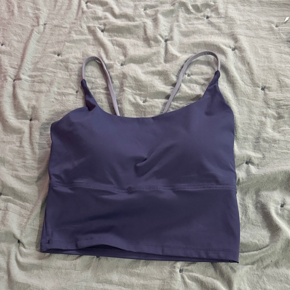 Purple Strappy Cropped Camisole Tank for Women